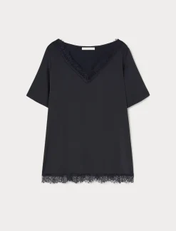 Marina Rinaldi Camicie & Bluse | Camicie & Bluse*Blusa con dettagli in pizzo BLUMARINO