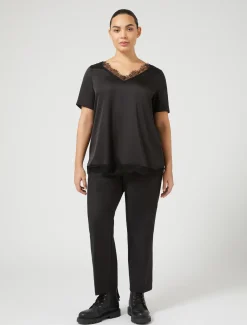 Marina Rinaldi Camicie & Bluse | Camicie & Bluse*Blusa con dettagli in pizzo NERO