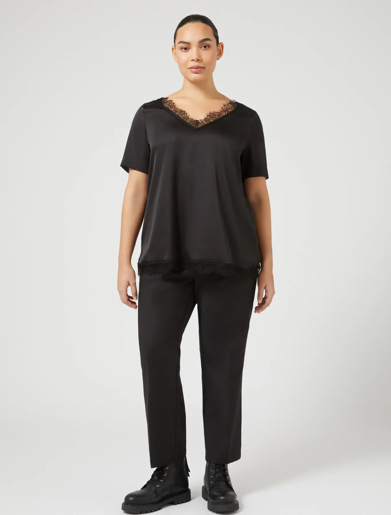 Marina Rinaldi Camicie & Bluse | Camicie & Bluse*Blusa con dettagli in pizzo NERO