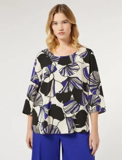 Marina Rinaldi Camicie & Bluse | Camicie & Bluse*Blusa in cady BLUMARINO