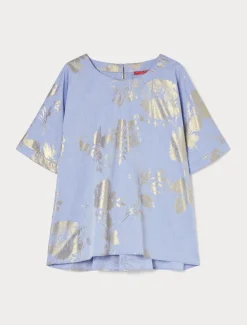 Marina Rinaldi Camicie & Bluse | Camicie & Bluse*Blusa in chambray di cotone AZZURRO
