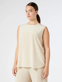 Marina Rinaldi Camicie & Bluse | Camicie & Bluse*Blusa in crêpe de Chine di seta BEIGE