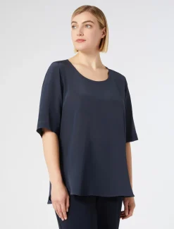 Marina Rinaldi Camicie & Bluse | Camicie & Bluse*Blusa in crêpe de Chine di seta BLUETTE