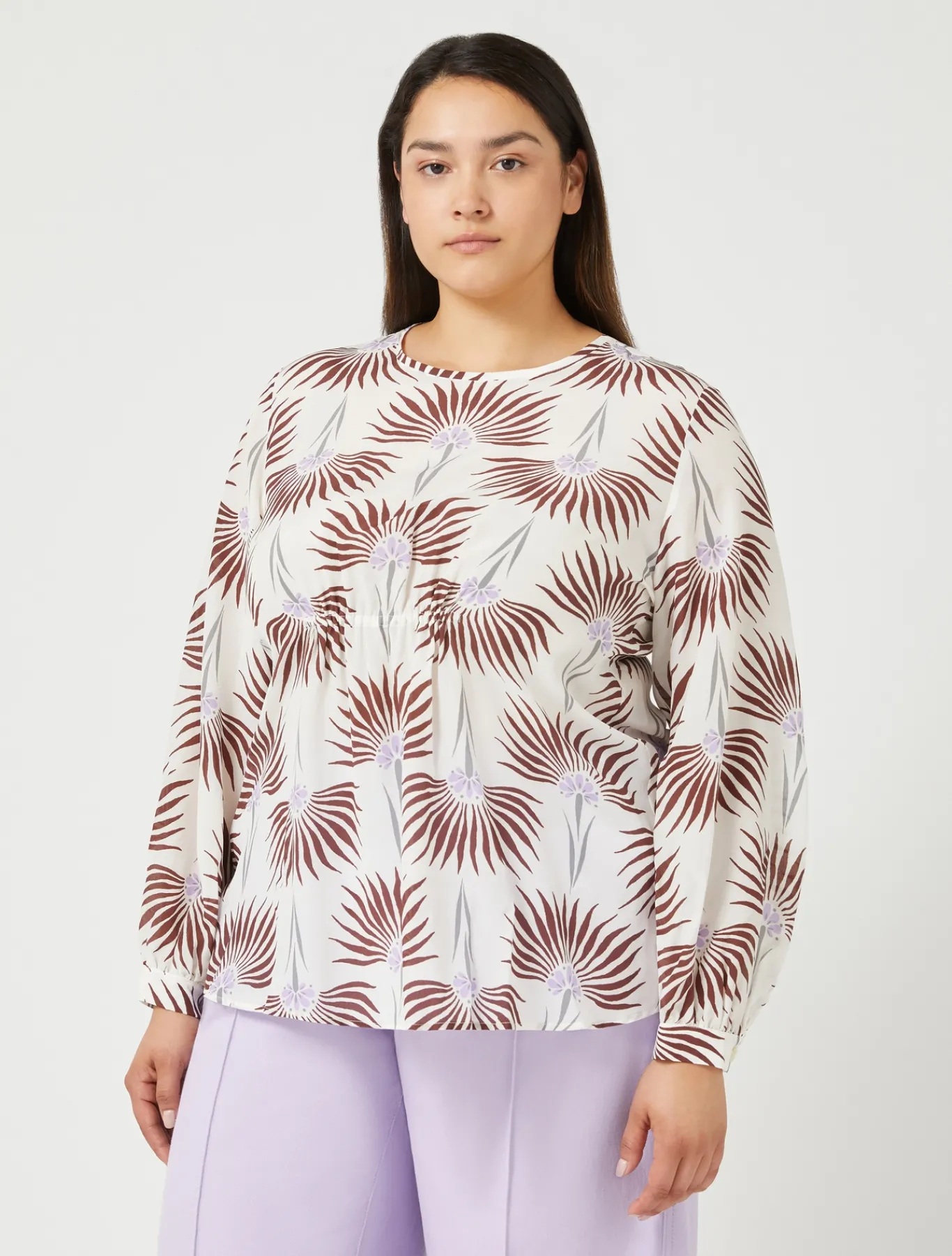 Marina Rinaldi Camicie & Bluse | Camicie & Bluse*Blusa in crêpe de Chine di seta BIANCO