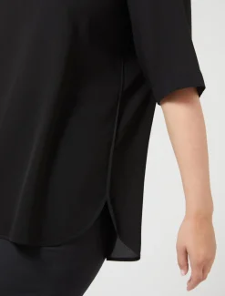 Marina Rinaldi Camicie & Bluse | Camicie & Bluse*Blusa in crêpe de Chine di seta NERO