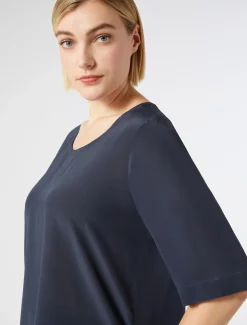 Marina Rinaldi Camicie & Bluse | Camicie & Bluse*Blusa in crêpe de Chine di seta BLUETTE