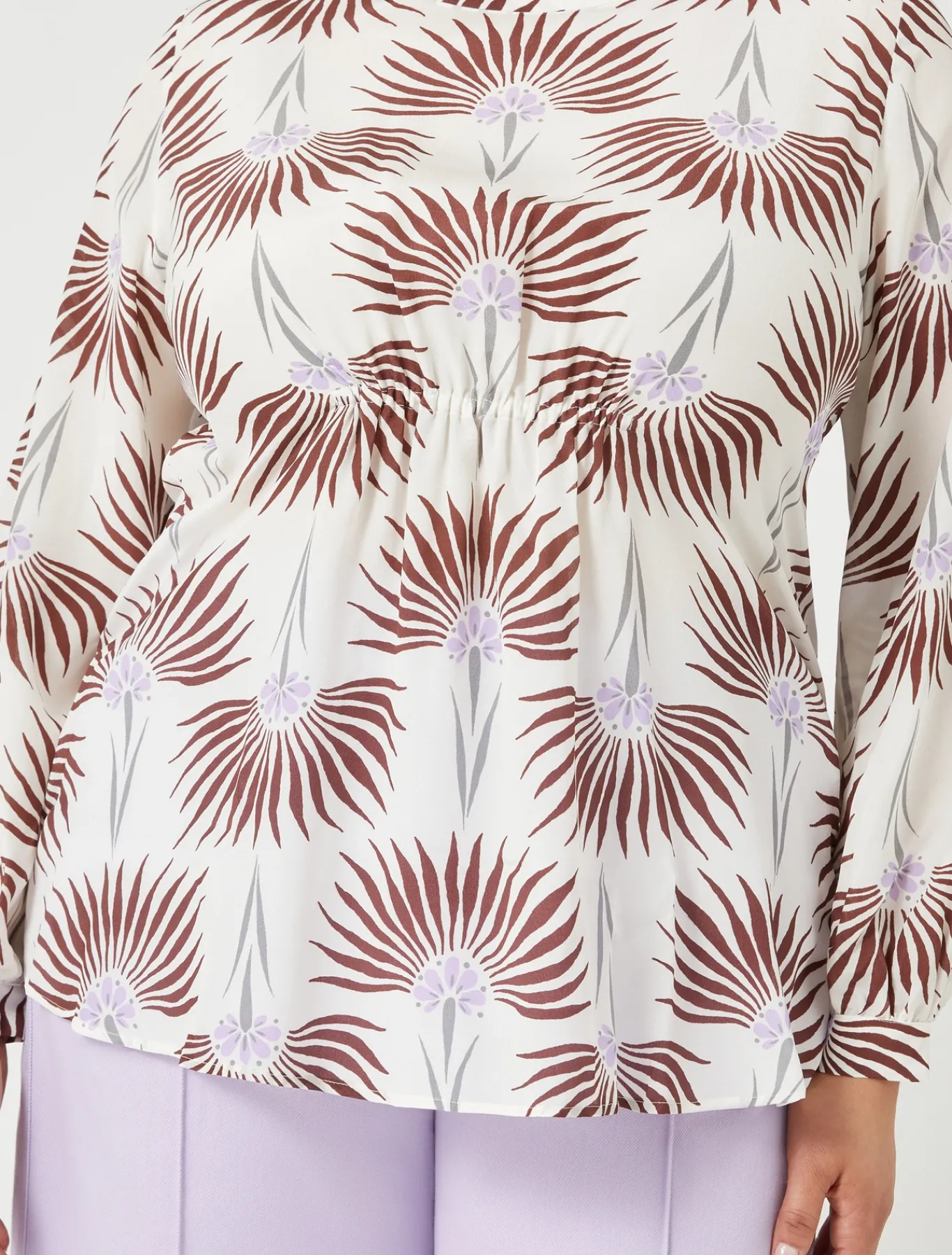 Marina Rinaldi Camicie & Bluse | Camicie & Bluse*Blusa in crêpe de Chine di seta BIANCO