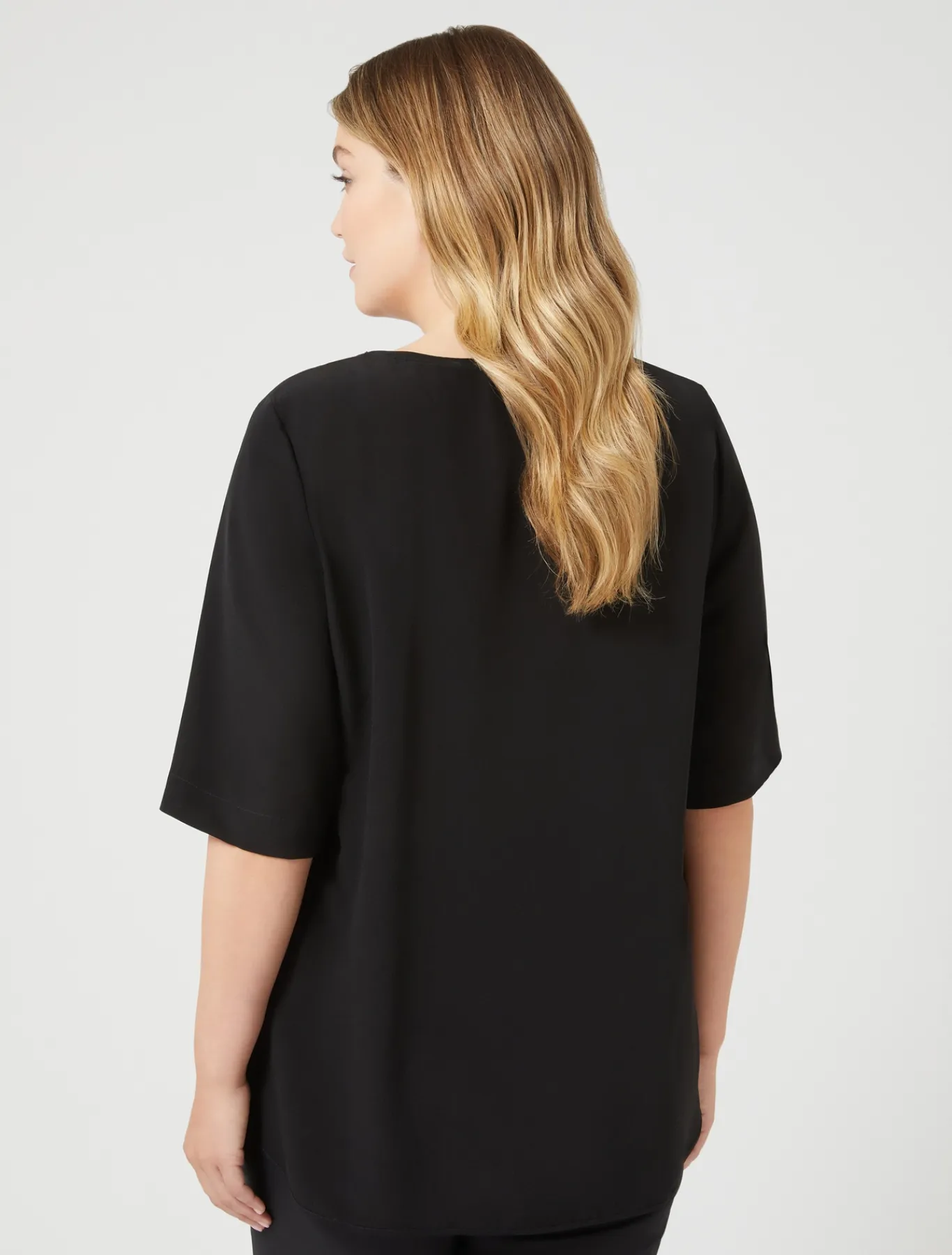Marina Rinaldi Camicie & Bluse | Camicie & Bluse*Blusa in crêpe de Chine di seta NERO