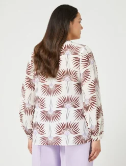 Marina Rinaldi Camicie & Bluse | Camicie & Bluse*Blusa in crêpe de Chine di seta BIANCO