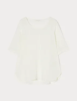 Marina Rinaldi Camicie & Bluse | Camicie & Bluse*Blusa in crêpe de Chine di seta BIANCO