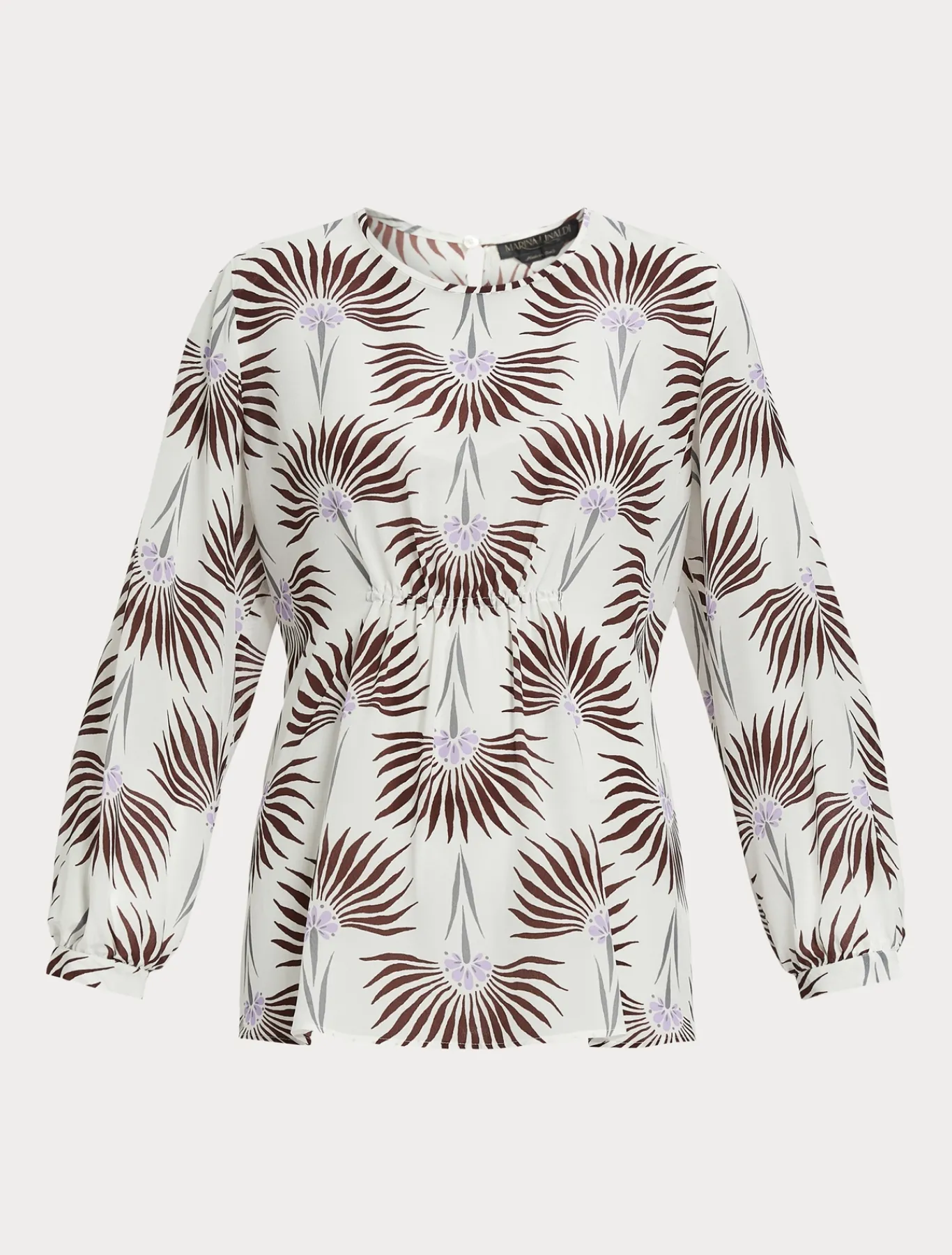 Marina Rinaldi Camicie & Bluse | Camicie & Bluse*Blusa in crêpe de Chine di seta BIANCO