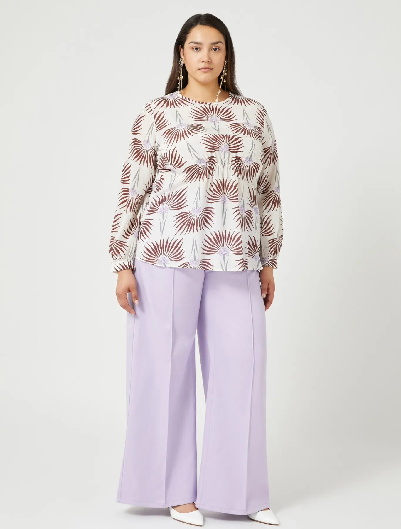 Marina Rinaldi Camicie & Bluse | Camicie & Bluse*Blusa in crêpe de Chine di seta BIANCO