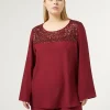 Marina Rinaldi Selezione Elegante | Collezione Elegante*Blusa in crêpe envers satin RUBINO