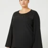 Marina Rinaldi Camicie & Bluse | Camicie & Bluse*Blusa in crêpe envers satin NERO