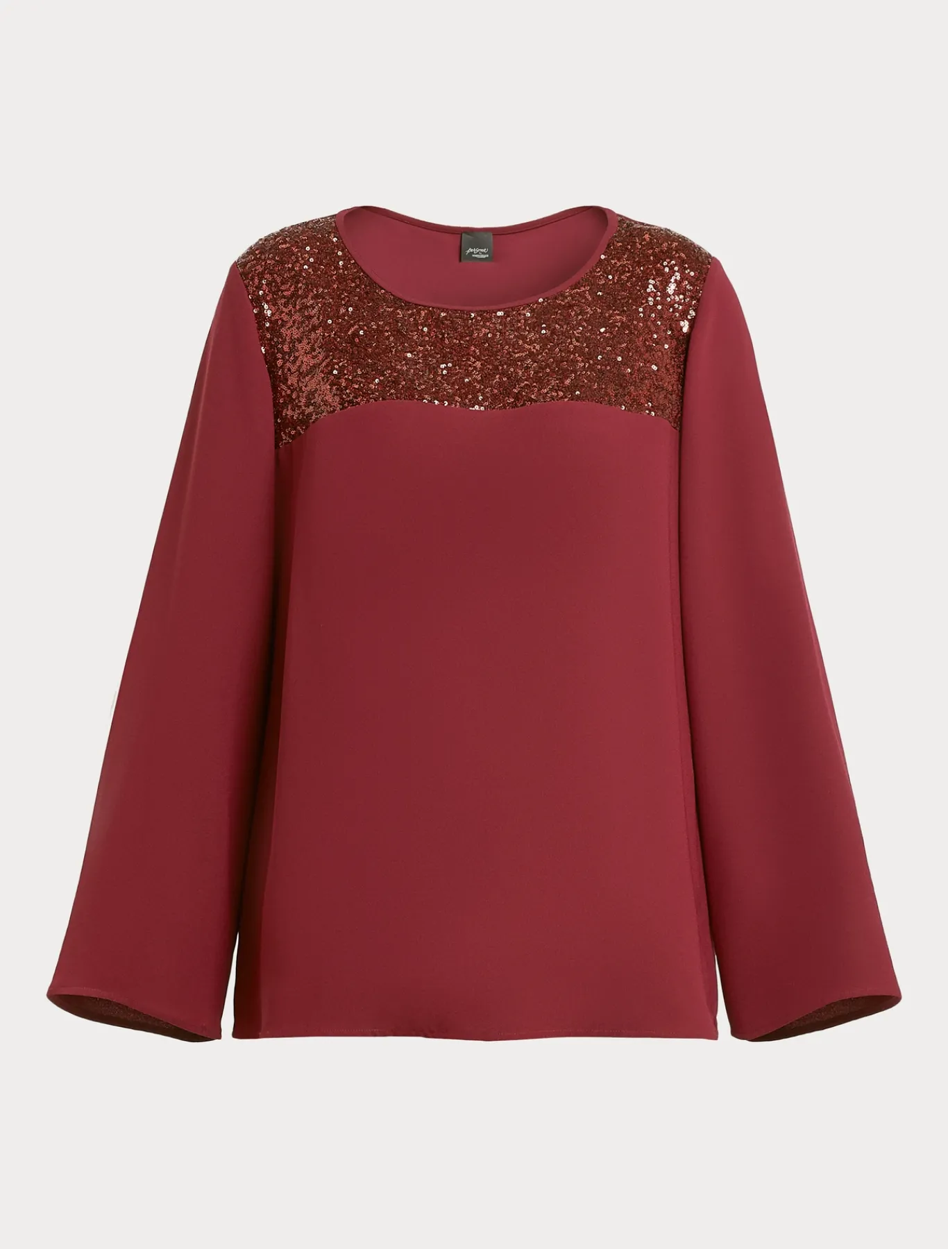 Marina Rinaldi Selezione Elegante | Collezione Elegante*Blusa in crêpe envers satin RUBINO