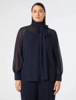 Marina Rinaldi Collezione Elegante | Bluse*Blusa in crêpe georgette BLUNOTTE