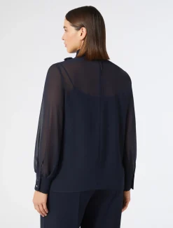 Marina Rinaldi Collezione Elegante | Bluse*Blusa in crêpe georgette BLUNOTTE