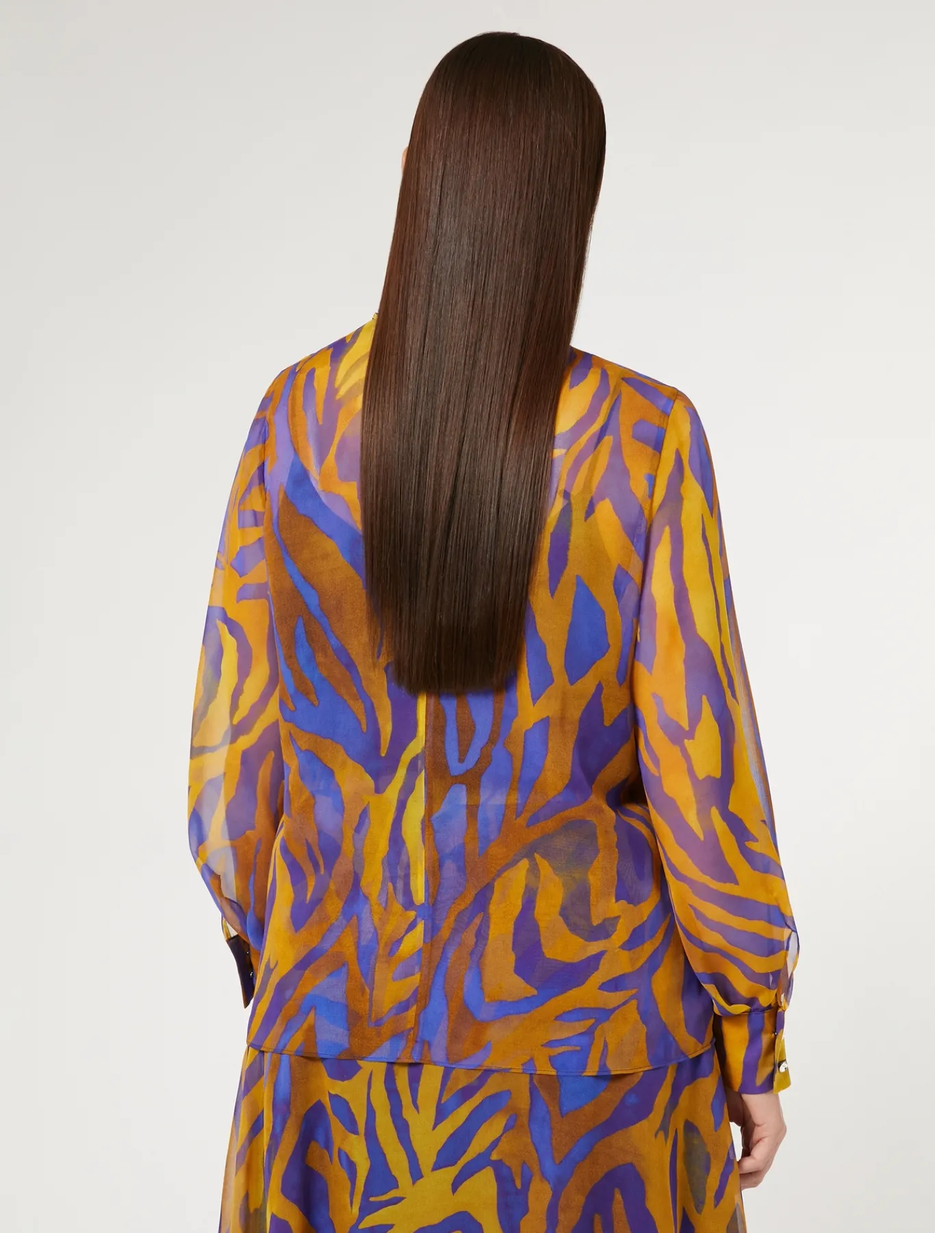 Marina Rinaldi Bluse | Collezione Elegante*Blusa in georgette di seta ORO