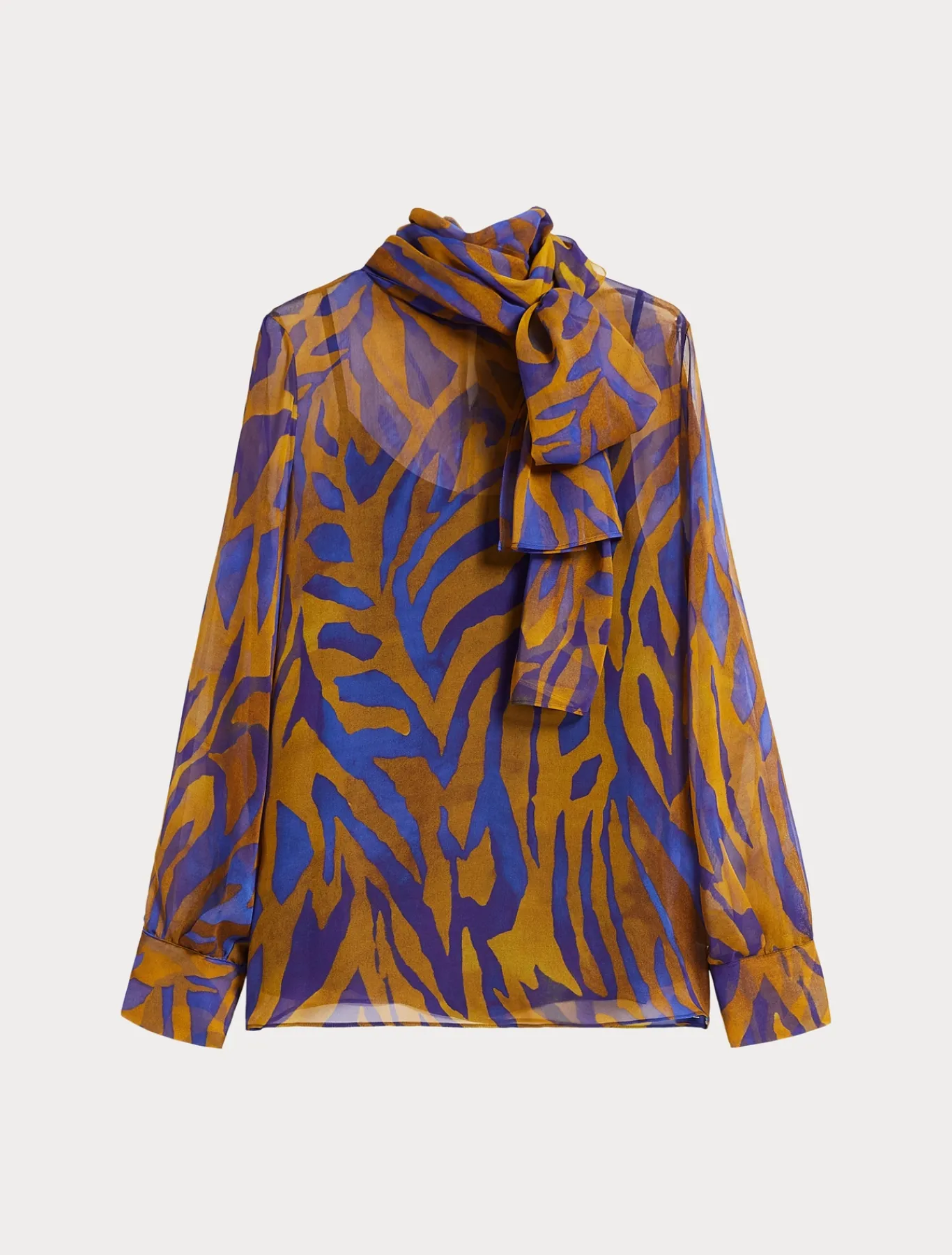 Marina Rinaldi Bluse | Collezione Elegante*Blusa in georgette di seta ORO