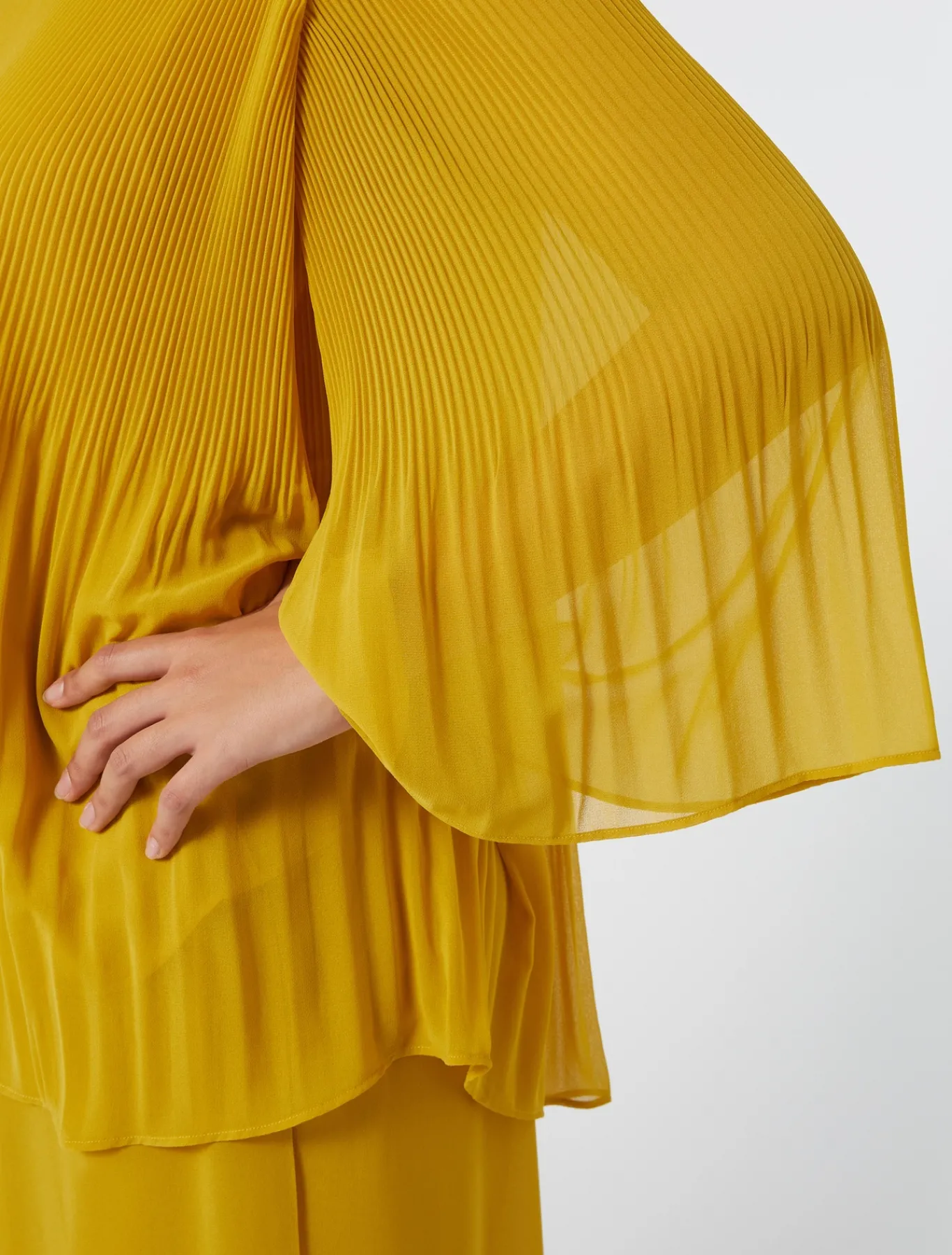 Marina Rinaldi Bluse | Camicie & Bluse*Blusa in georgette plissé ORO