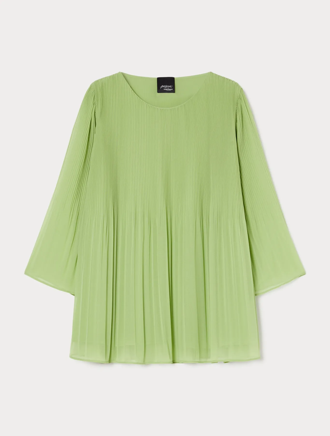 Marina Rinaldi Bluse | Camicie & Bluse*Blusa in georgette plissé VERDEOLIVA