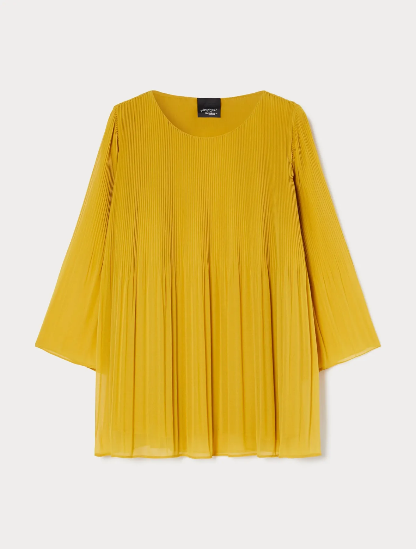 Marina Rinaldi Bluse | Camicie & Bluse*Blusa in georgette plissé ORO