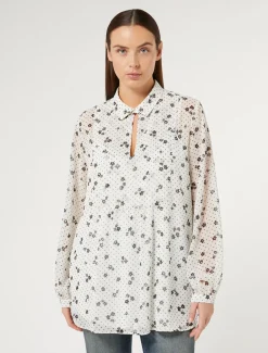 Marina Rinaldi Camicie & Bluse | Camicie & Bluse*Blusa in georgette stampata BIANCO