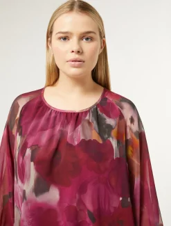Marina Rinaldi Selezione Elegante | Collezione Elegante*Blusa in georgette stampata RUBINO