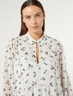 Marina Rinaldi Camicie & Bluse | Camicie & Bluse*Blusa in georgette stampata BIANCO