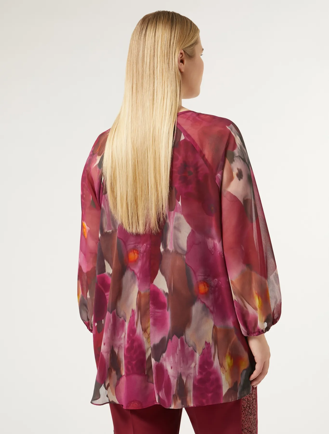 Marina Rinaldi Selezione Elegante | Collezione Elegante*Blusa in georgette stampata RUBINO