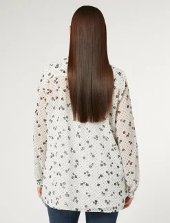 Marina Rinaldi Camicie & Bluse | Camicie & Bluse*Blusa in georgette stampata BIANCO