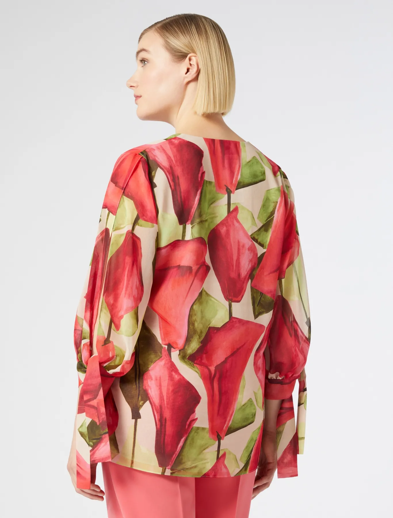 Marina Rinaldi Bluse | Camicie & Bluse*Blusa in georgette stampata ROSA
