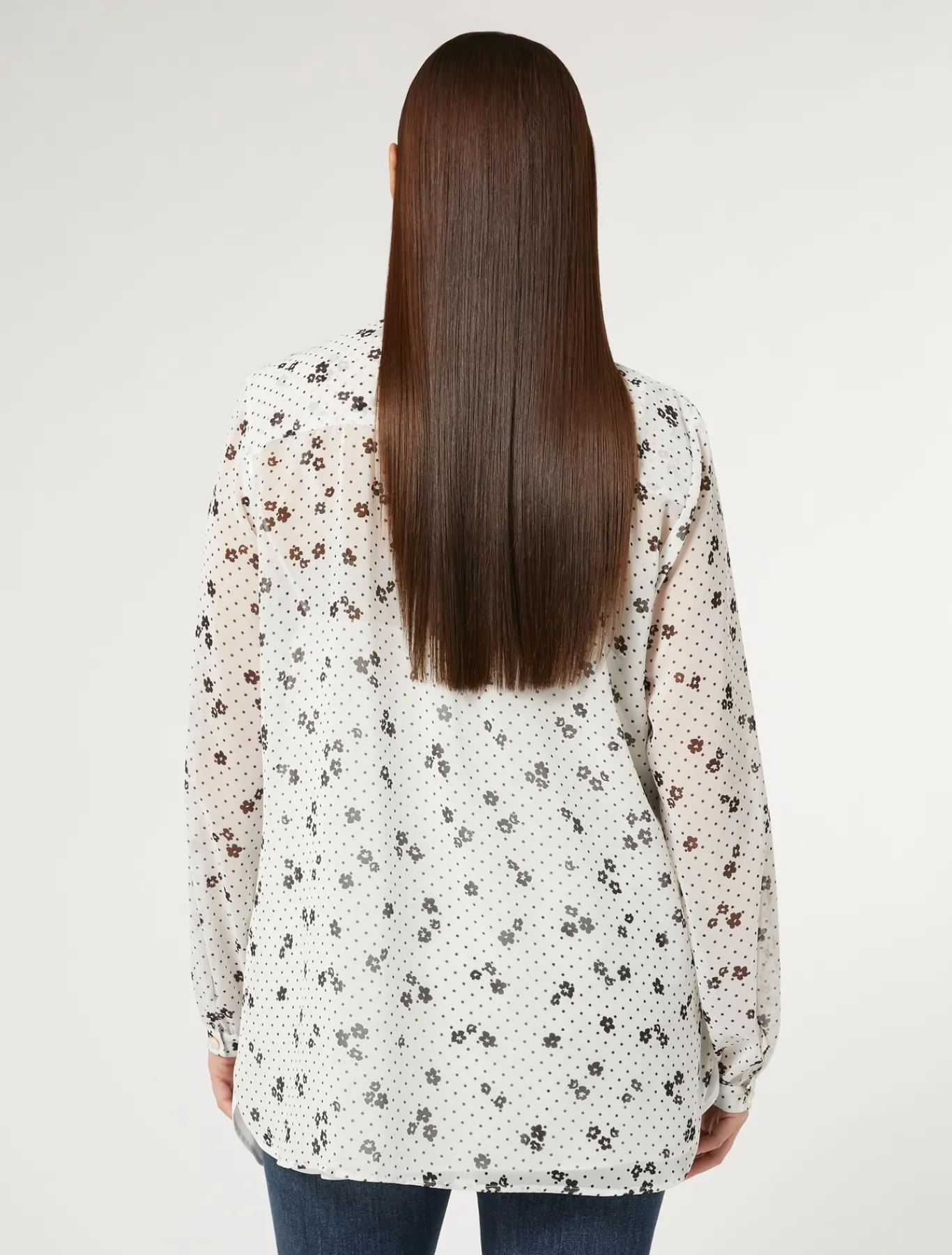 Marina Rinaldi Camicie & Bluse | Camicie & Bluse*Blusa in georgette stampata BIANCO