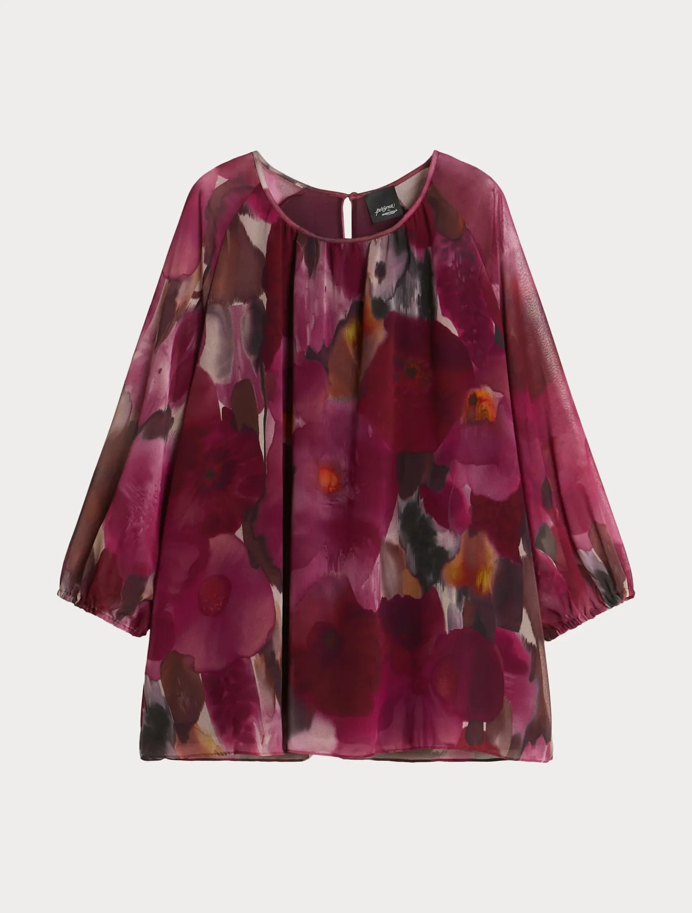 Marina Rinaldi Selezione Elegante | Collezione Elegante*Blusa in georgette stampata RUBINO