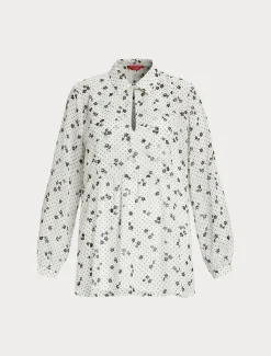Marina Rinaldi Camicie & Bluse | Camicie & Bluse*Blusa in georgette stampata BIANCO