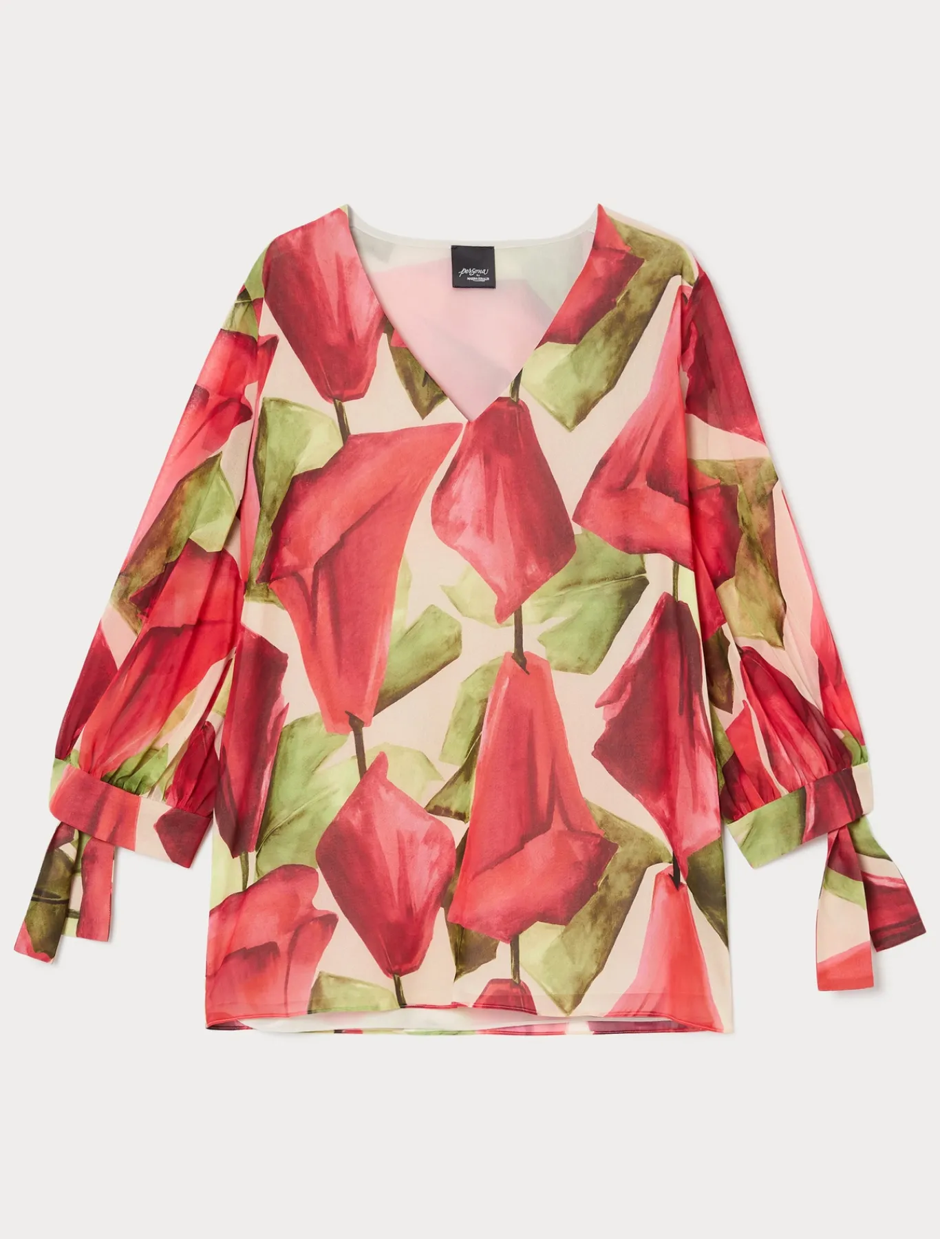 Marina Rinaldi Bluse | Camicie & Bluse*Blusa in georgette stampata ROSA