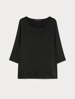Marina Rinaldi Bluse | Camicie & Bluse*Blusa in misto seta NERO