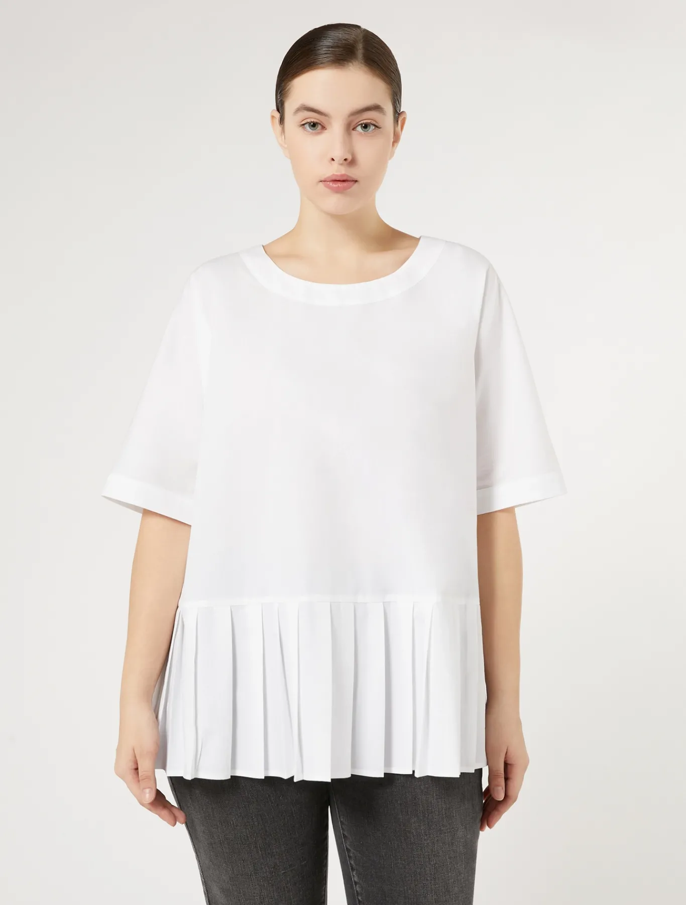 Marina Rinaldi Camicie & Bluse | Camicie & Bluse*Blusa in popeline di cotone BIANCO