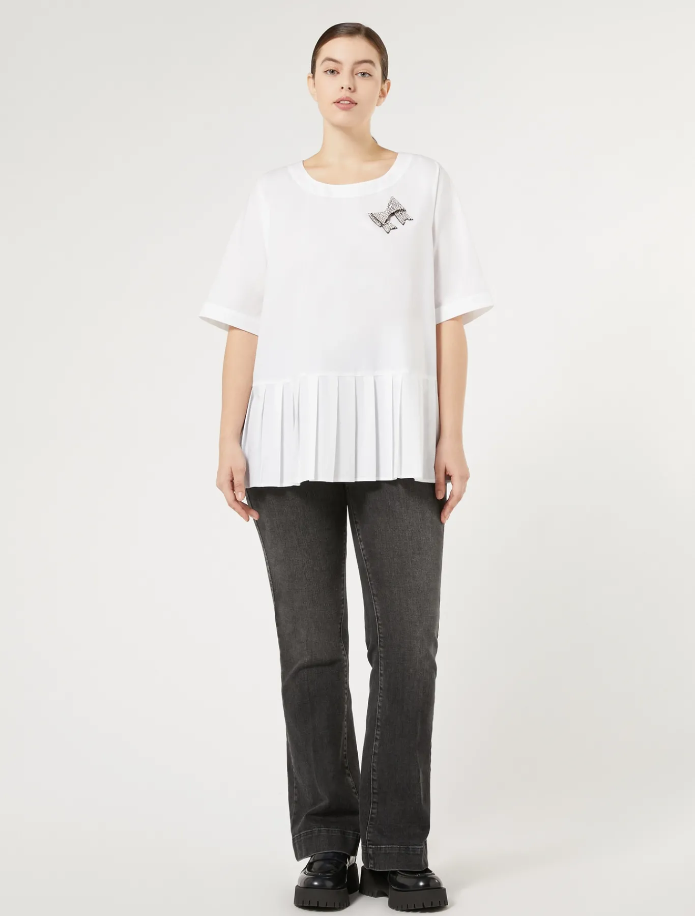 Marina Rinaldi Camicie & Bluse | Camicie & Bluse*Blusa in popeline di cotone BIANCO