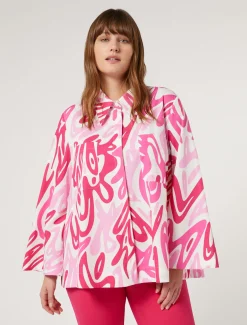 Marina Rinaldi Camicie & Bluse | Camicie & Bluse*Blusa in popeline stampato BIANCO