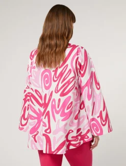Marina Rinaldi Camicie & Bluse | Camicie & Bluse*Blusa in popeline stampato BIANCO
