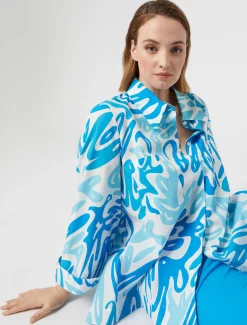 Marina Rinaldi Camicie & Bluse | Camicie & Bluse*Blusa in popeline stampato BIANCO