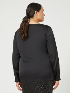 Marina Rinaldi Camicie & Bluse | Camicie & Bluse*Blusa in raso NERO