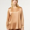 Marina Rinaldi Camicie & Bluse | Camicie & Bluse*Blusa in raso di seta CAMMELLO