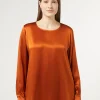 Marina Rinaldi Camicie & Bluse | Camicie & Bluse*Blusa in raso di seta ROSSOARANCIO