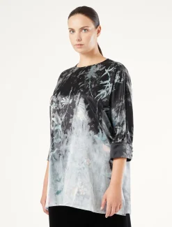 Marina Rinaldi Camicie & Bluse | Camicie & Bluse*Blusa in raso di seta GRIGIOSCURO