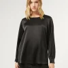 Marina Rinaldi Camicie & Bluse | Camicie & Bluse*Blusa in raso di seta NERO