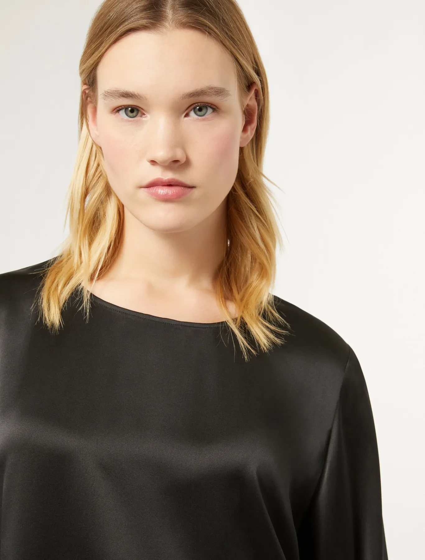 Marina Rinaldi Camicie & Bluse | Camicie & Bluse*Blusa in raso di seta NERO
