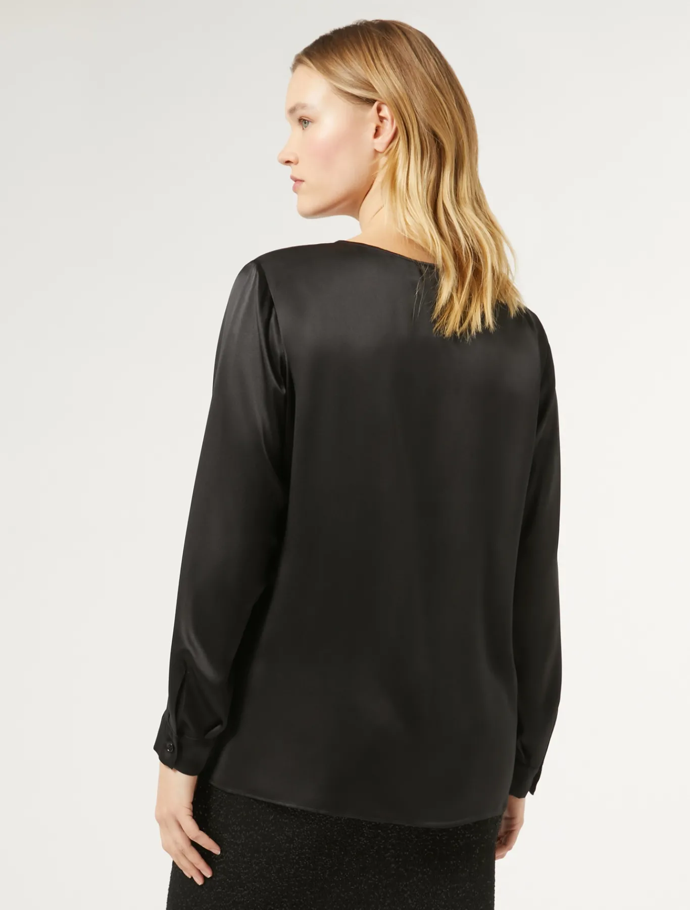 Marina Rinaldi Camicie & Bluse | Camicie & Bluse*Blusa in raso di seta NERO