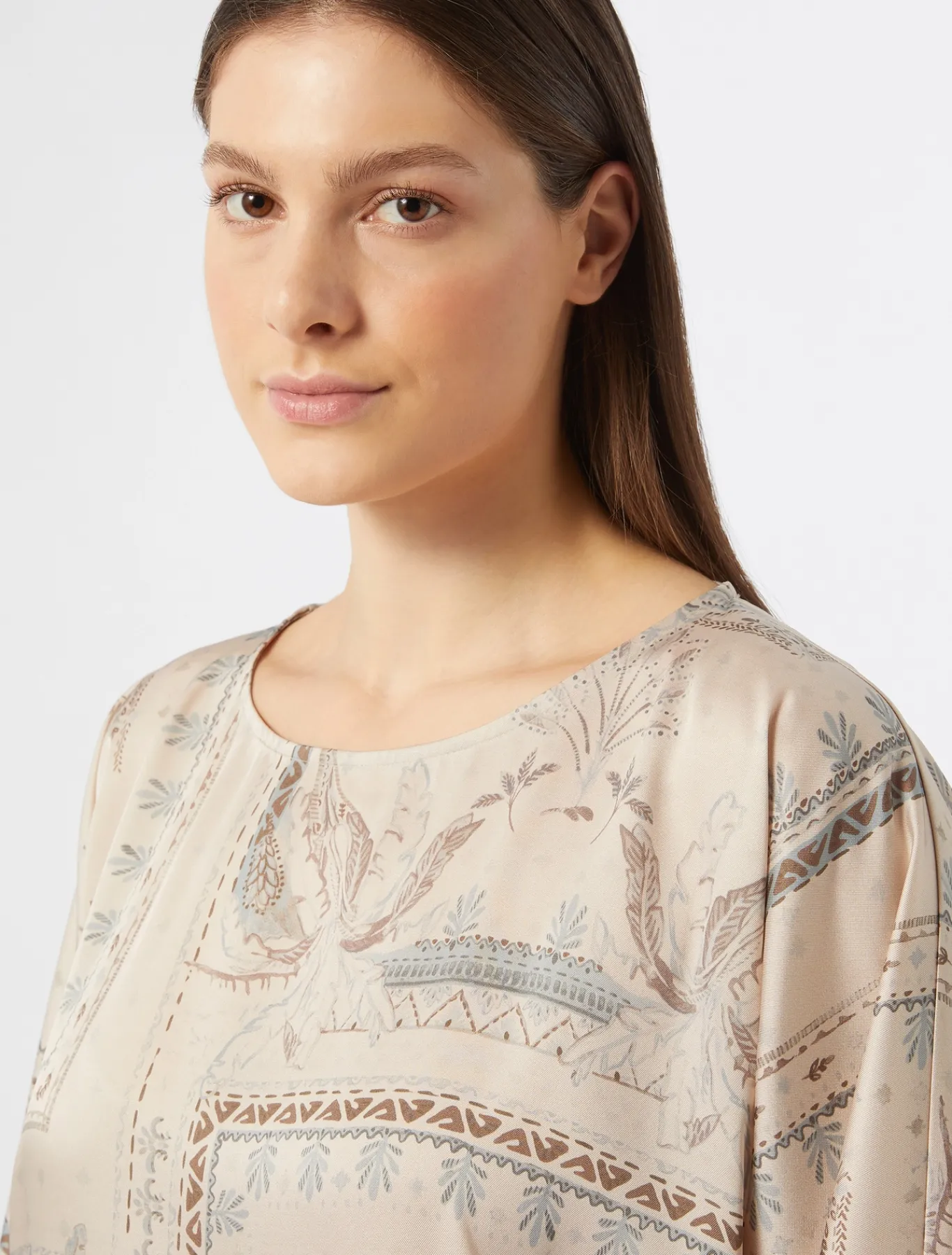 Marina Rinaldi Camicie & Bluse | Camicie & Bluse*Blusa in twill stampato BEIGE